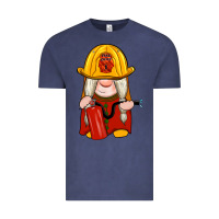 Vintage Denim firefighter gnomes Vintage Tee - Artiststas