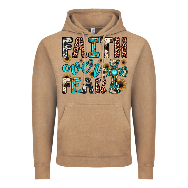Faith Over Fear Vintage Hoodie by JahusDesignShop | Teevron