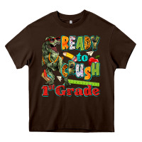 Chocolate Brown ready to crush first grade Heavy Core Tee - texasbilliewilder