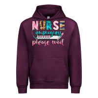 Mauve Wine Nurse in progres Urban Hoodie - CowGirlArtShop