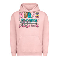 Pigment Salmon Nurse in progres Urban Hoodie - CowGirlArtShop