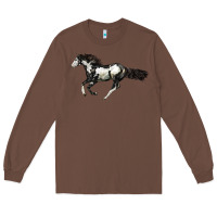 Chestnut American Paint Horse Long Sleeve Tee - LillyAllenDesigns