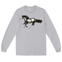 Moon Dust American Paint Horse Long Sleeve Tee - LillyAllenDesigns