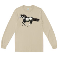 Mushroom American Paint Horse Long Sleeve Tee - LillyAllenDesigns