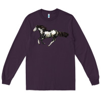 Plum American Paint Horse Long Sleeve Tee - LillyAllenDesigns