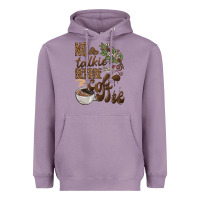 Lavender no talkie before coffee Heavyweight Hoodie - BarkalooDesign