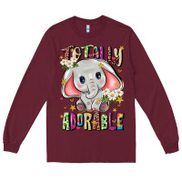 Burgundy totally adorable Long Sleeve Tee - JahusDesignShop