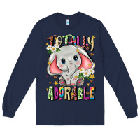 Navy totally adorable Long Sleeve Tee - JahusDesignShop