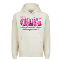 Oatmeal Heather cna s make the world go around and everyone knows Premium Hoodie - texasbilliewilder