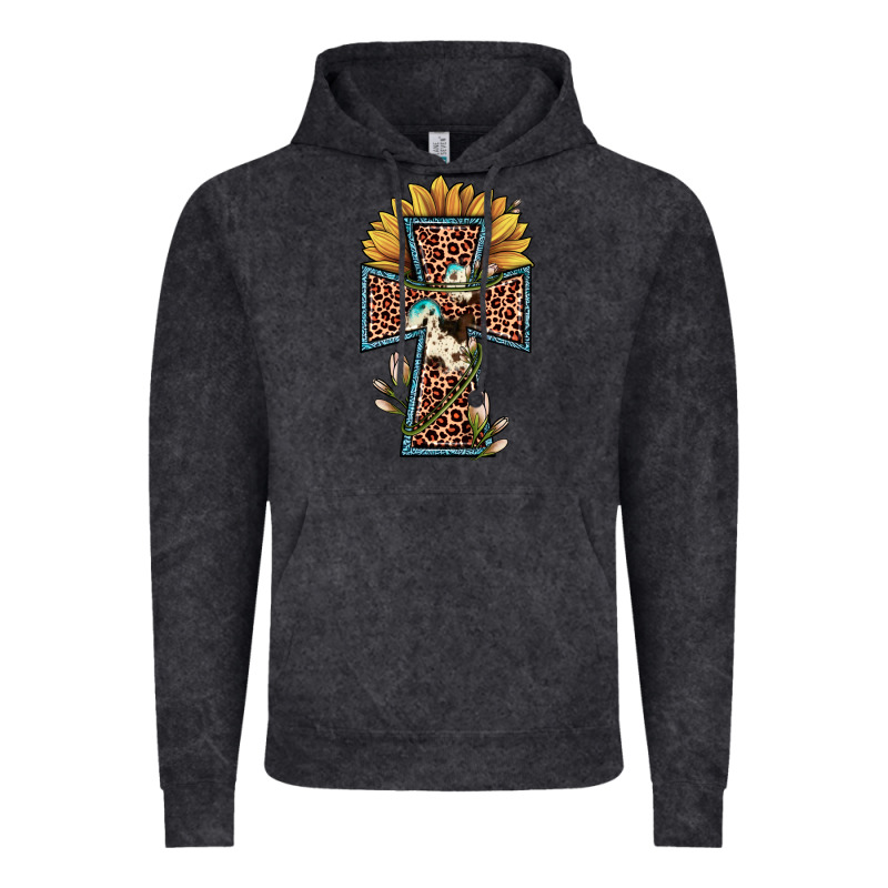 Leopard Cross  Sunflower Vintage Hoodie by JahusDesignShop | Teevron