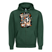 Sports Green vintage soccer Zipper Hoodie - MaliasSmallBusiness
