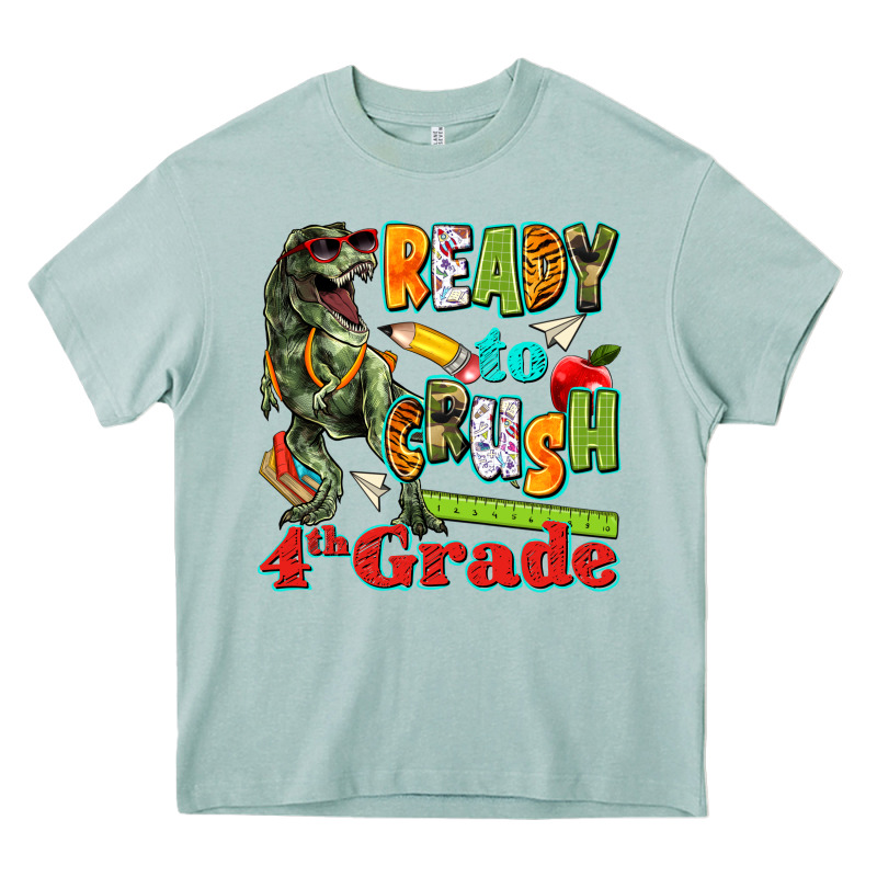 Ready To Crush Fourth Grade Heavy Core Tee by texasbilliewilder | Teevron