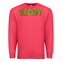 St. Patrick's Day Lucky With Clovers And Horseshoe Premium Sweatshirt | Teevron