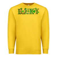 Lemon st. patrick's day lucky with clovers and horseshoe Premium Sweatshirt - RanaPortraitStore