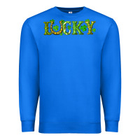 True Royal st. patrick's day lucky with clovers and horseshoe Premium Sweatshirt - RanaPortraitStore