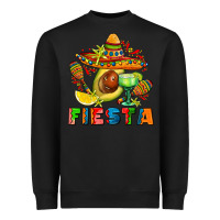 Black fıesta with avocado and sombrero Heavyweight Sweatshirt - AdoDesignShop