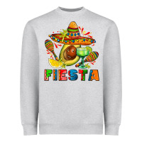 Heather Grey fıesta with avocado and sombrero Heavyweight Sweatshirt - AdoDesignShop