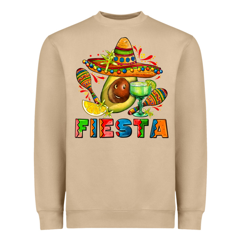 Fıesta With Avocado And Sombrero Heavyweight Sweatshirt by AdoDesignShop | Teevron