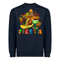 Navy fıesta with avocado and sombrero Heavyweight Sweatshirt - AdoDesignShop