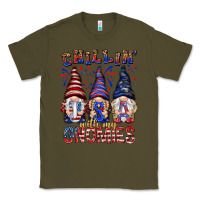 Army Green Chilling with my gnomies with usa Classic Tee - NancyCooperArtShop