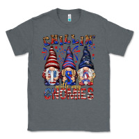 Charcoal Heather Chilling with my gnomies with usa Classic Tee - NancyCooperArtShop