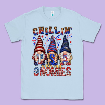 Chilling With My Gnomies With Usa Classic Tee Designed By Nancycooperartshop