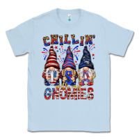 Dusty Blue Chilling with my gnomies with usa Classic Tee - NancyCooperArtShop