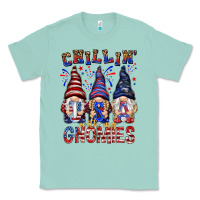 Seafoam Chilling with my gnomies with usa Classic Tee - NancyCooperArtShop
