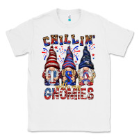 White Chilling with my gnomies with usa Classic Tee - NancyCooperArtShop