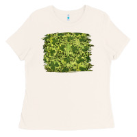 Bone st patrick's day shamrock leopard background Ladies Tee - RanaPortraitStore