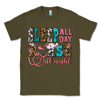 Army Green sleep all day nurse all night Classic Tee - AdoDesignShop