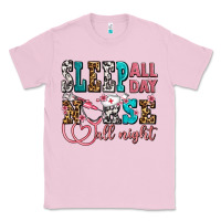 Bubblegum Pink sleep all day nurse all night Classic Tee - AdoDesignShop