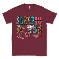 Burgundy sleep all day nurse all night Classic Tee - AdoDesignShop
