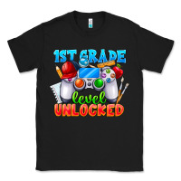 Black 1st Grade Level Unlocked Classic Tee - CowhideDigitalArt