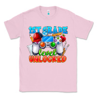Bubblegum Pink 1st Grade Level Unlocked Classic Tee - CowhideDigitalArt