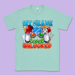 1st Grade Level Unlocked Classic Tee Designed By Cowhidedigitalart