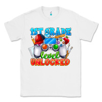 White 1st Grade Level Unlocked Classic Tee - CowhideDigitalArt