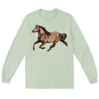 Matcha Missouri Fox Trotter horse Long Sleeve Tee - LillyAllenDesigns