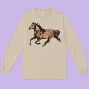 Missouri Fox Trotter Horse Long Sleeve Tee Designed By Lillyallendesigns
