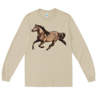 Mushroom Missouri Fox Trotter horse Long Sleeve Tee - LillyAllenDesigns