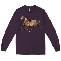 Plum Missouri Fox Trotter horse Long Sleeve Tee - LillyAllenDesigns