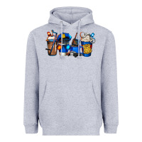 Heather Grey police coffee Heavyweight Hoodie - Jasminsmagicworld