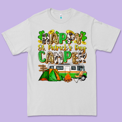 Happy St. Patrick's Day Camper Premium Tee Designed By Zillion Design Studio