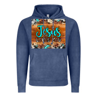 Vintage Denim jesus loves you Vintage Hoodie - JahusDesignShop