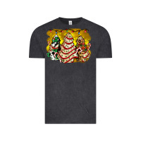 Vintage Black christmas tree cake and christmas pattern ado Vintage Tee - AdoDesignShop