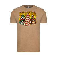 Vintage Coffee christmas tree cake and christmas pattern ado Vintage Tee - AdoDesignShop