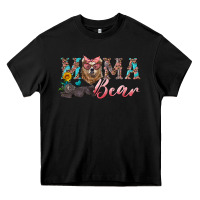 Black mama bear with mama and baby Heavy Core Tee - Artiststas
