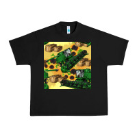 Black harvester seamless pattern Urban Heavy Tee - BundleAndBundleShop