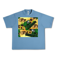 Pebble Blue harvester seamless pattern Urban Heavy Tee - BundleAndBundleShop