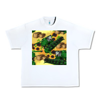 White harvester seamless pattern Urban Heavy Tee - BundleAndBundleShop